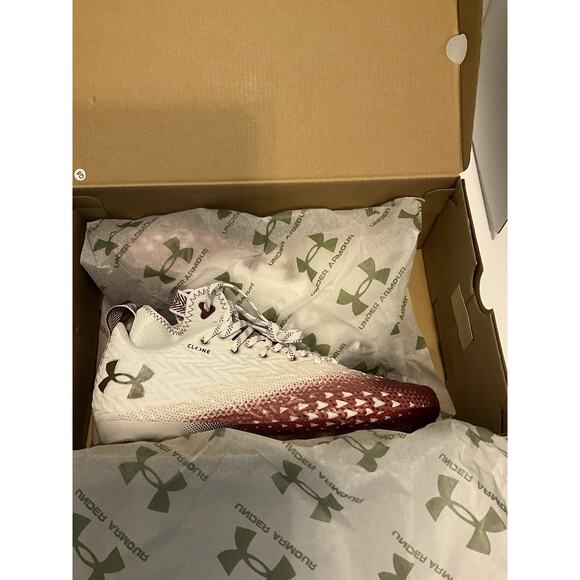 Under Armour UA Spotlight Clone 3.0 MC Football Cleats Size 10 Red White main image 8